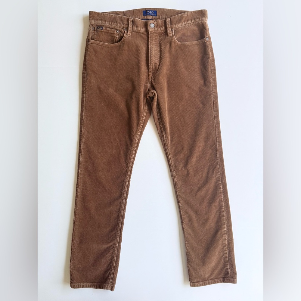 Polo Ralph Lauren Men's Corduroy Pants in Rich Brown Marked 34x32 Measured 34x30